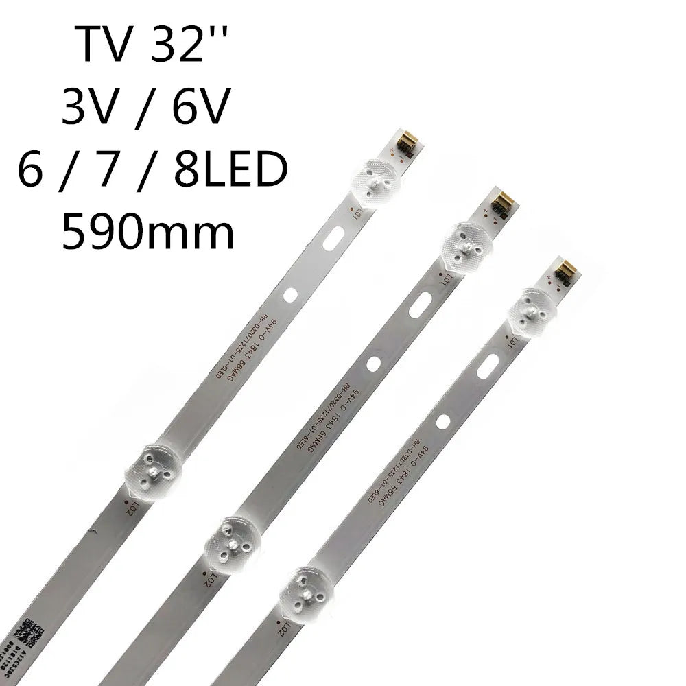 Bande LED TV 32 pouces 59cm 3 pièces rétroéclairage