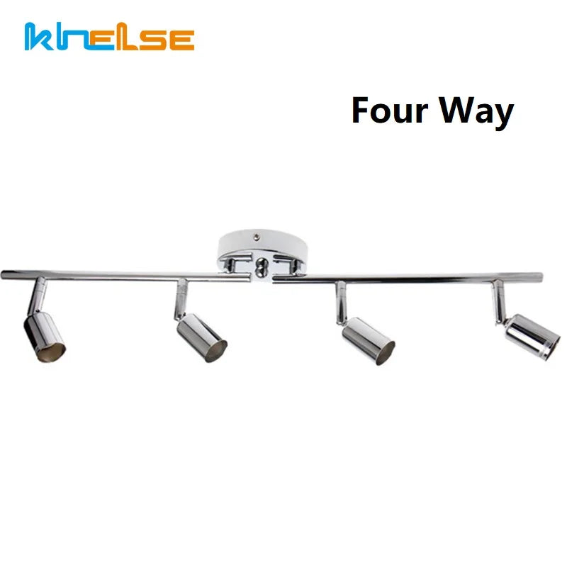 Spot LED moderne argenté rotatif fixé murally têtes GU10 LED