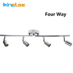 Spot LED moderne argenté rotatif fixé murally têtes GU10 LED
