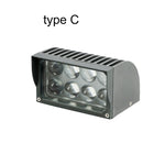 projecteur led extérieur gris aluminium ip67 moderne puissant mur câble noir fixe