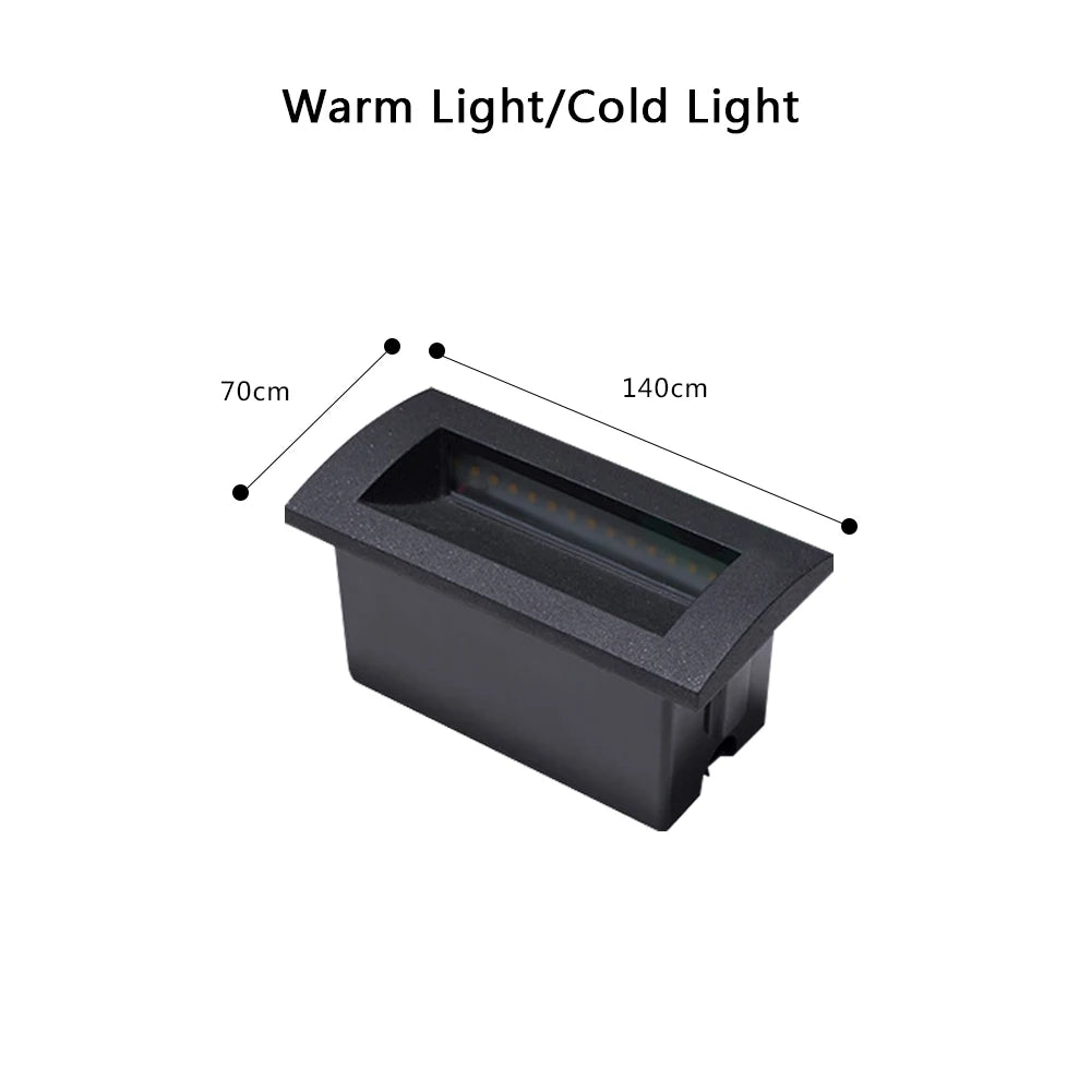 lampe sol extérieure moderne led étanche noir mat 70cm 140cm