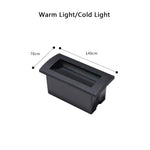 lampe sol extérieure moderne led étanche noir mat 70cm 140cm