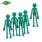 sangles support plantes decoratives grenouilles vert turquoise decoratives jardin ludiques fixations branches cables