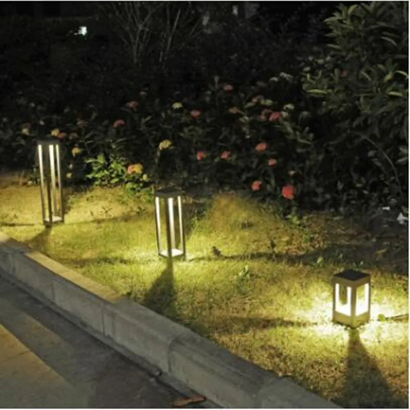 lumière gazon led étanche ip65 moderne 15w noir aluminium fixations autonomesextérieur