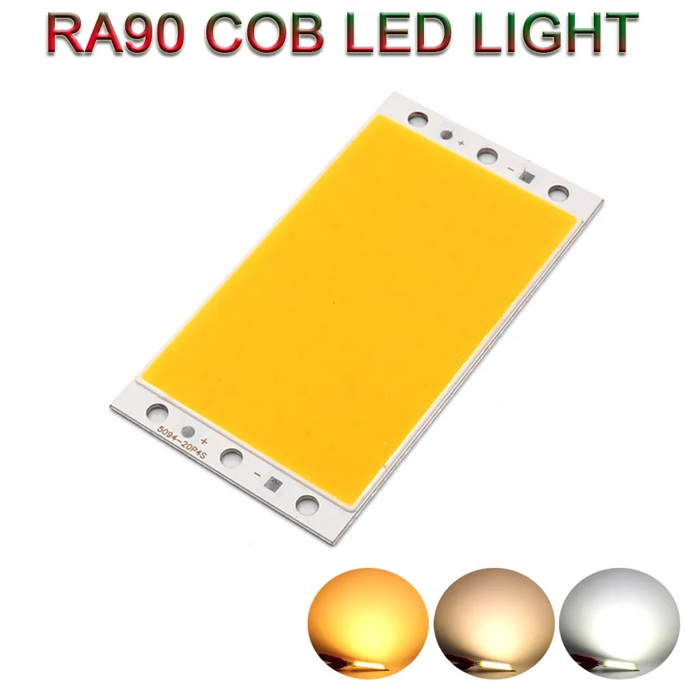 plaque led cob or gris moderne 1000lm 12v 50000h fixations