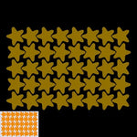 autocollants étoiles lumineuses vert fluo bleu fluo orange fluo marron jaune fluo simples résistants