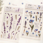 fleurs séchées décoratives naturelles adhésives transparentes variées sacs enfants papeterie mignonne
