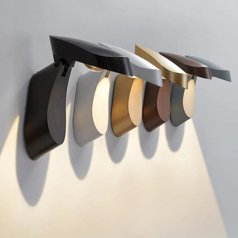 lampe murale moderne mur applique øillets noir bronze gris blanc