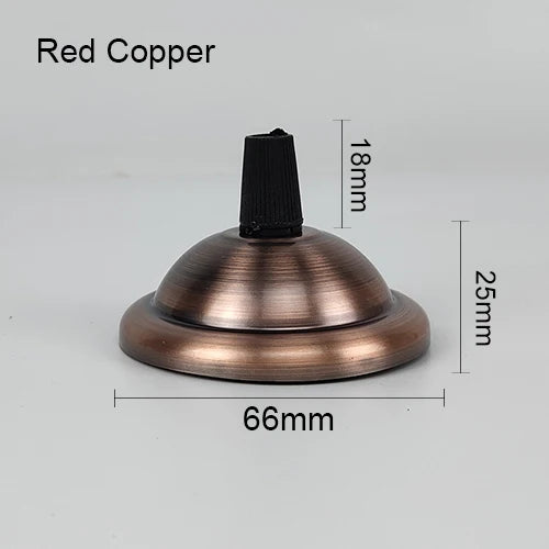 support lampe moderne vis fixations 18mm 25mm 66mm noir blanc doré cuivre