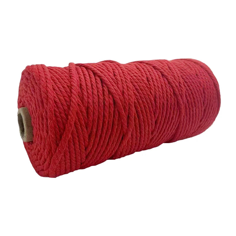 corde macramé coton torsadé mm décoration artisanale rustique fait main textile maison