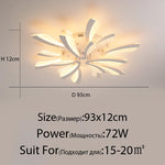 plafonnier led moderne acrylique blanc noir télécommande éclairage quotidien chambre salon moderne ultrafin