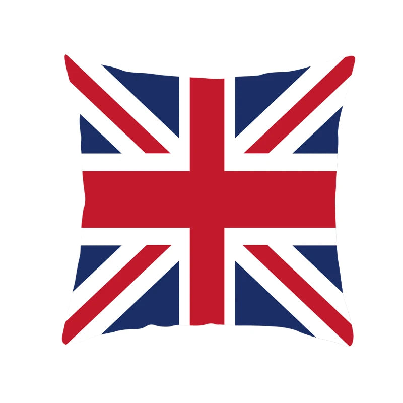 taies d'oreiller décoratives londonien motif big ben polyester respectueux environnement cartoon bleu rouge blanc