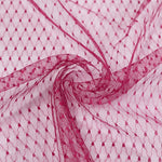 tulle translucide texturé motifs points noirs bleu marine violet noir blanc rouge roseclair