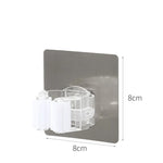 porte balai mural adhésif blanc gris vert moderne transparent pratique