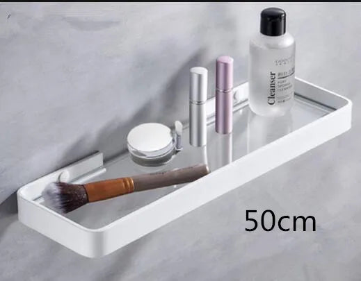 étagères murales modernes vis fixées blanc noir 20cm 50cm variées