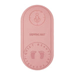 tapis saut yoga gris rose antidérapant gravure sportif fitness exercices nhà tập luyện