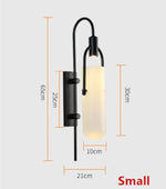 lampe murale moderne verre noir blanc éclairage led fixation murale quotidienne