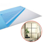miroirs modernes autoadhésifs blancs bleus transparents pièces décoration mur carreaux facile