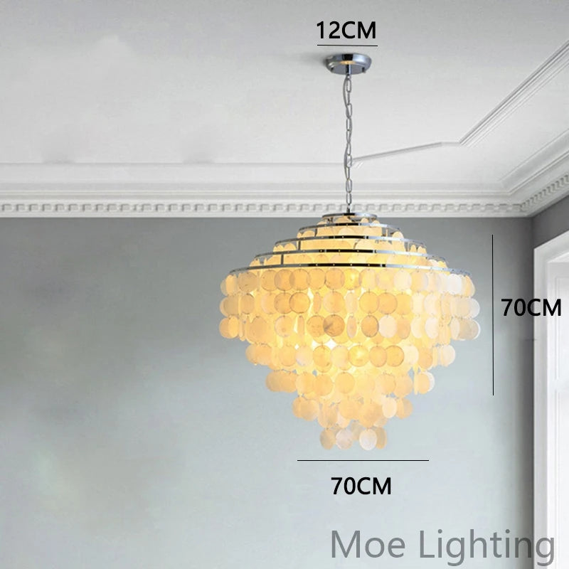 Suspension lumineuse moderne élégante blanc doré translucide clips câbles pendentif chambre