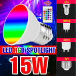 Ampoule LED RGB E14 spot rayures colorées moderne blanc opacité 50000h durée vie