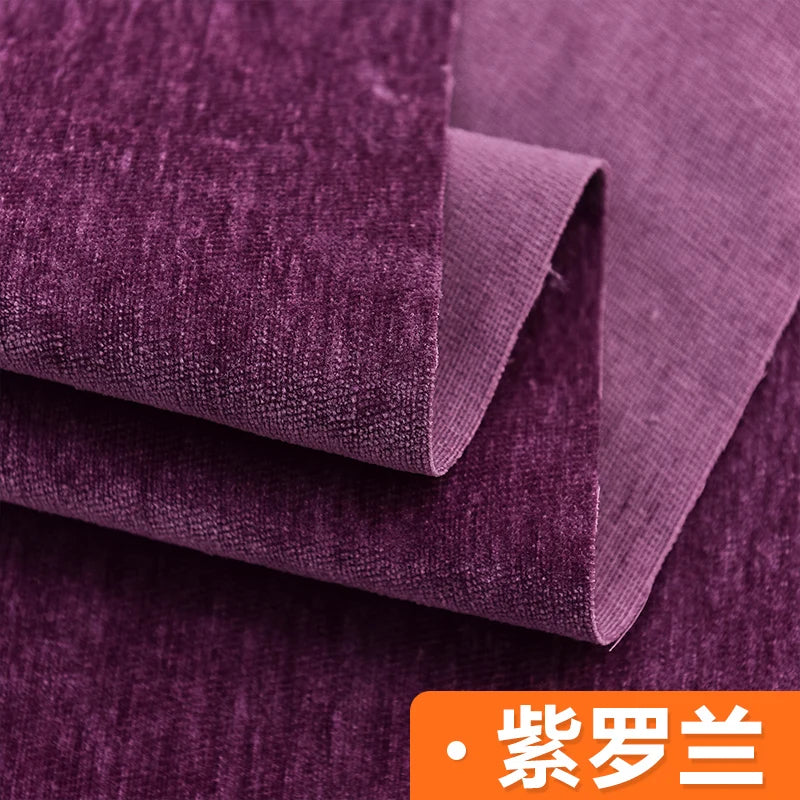 tissu chenille résistant couleurs solides large choix bricolage maison sofa tablecloth thickness epais