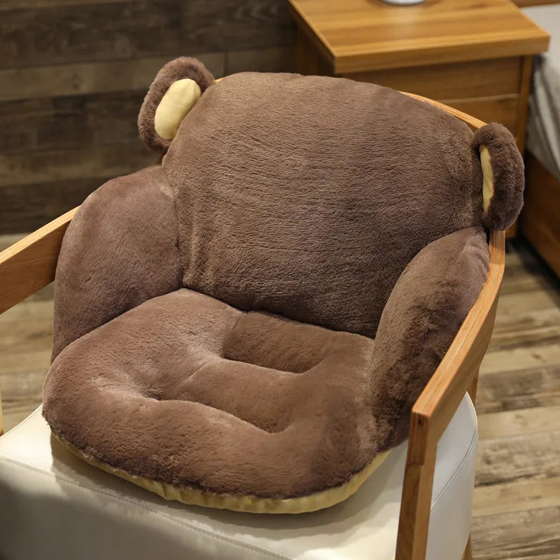 coussin dossier lit moderne fourrure douce rose vert gris marron amovible lavable massage sac