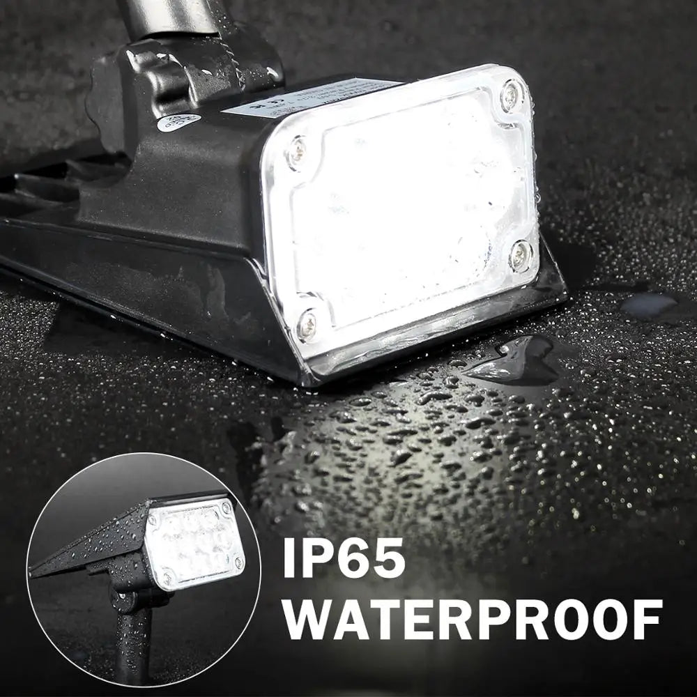 lampions solaires led ip65 waterproof modernes ajustables noir blanc jauneextérieur