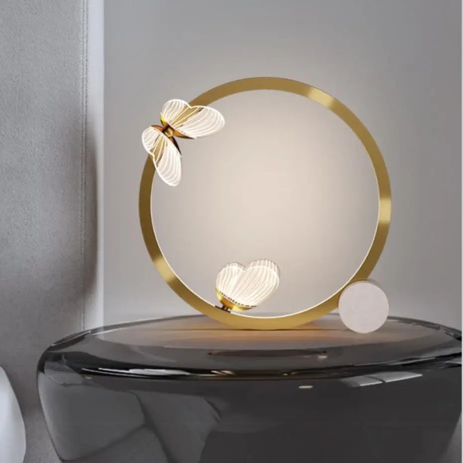 décoration moderne applique murale papillons or luminaire cuisine salle manger minimaliste