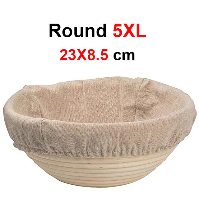 panier pain rotin naturel traditionnel tissu doux fermentation baguette ovale round respectueux environnement