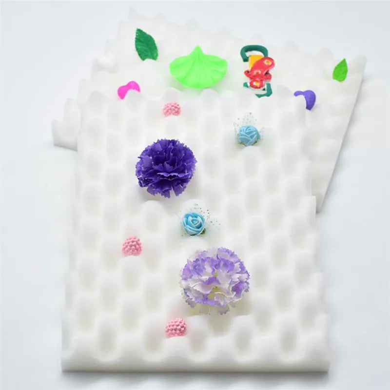 tapis gâteau fleurs motifs texturés plaques décoratives pâtisserie outil cuisine blanc rose vert violet