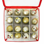 Boîte de rangement boules Noël ouverte avec boules