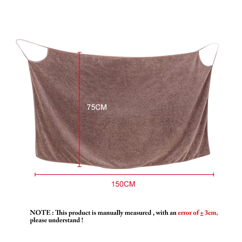 serviette bain microfibre absorbante marron clair moderne 75x150cm douce lavable machine simple opacité