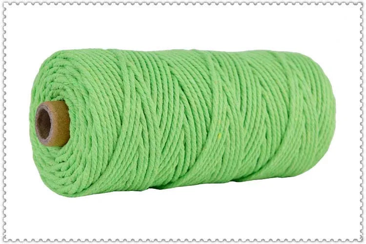 corde macramé coton vert clair mm décoration artisanale bricolage fait main