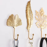 porte clés élégants moderne or feuilles stylisées porte sacs décoratifs