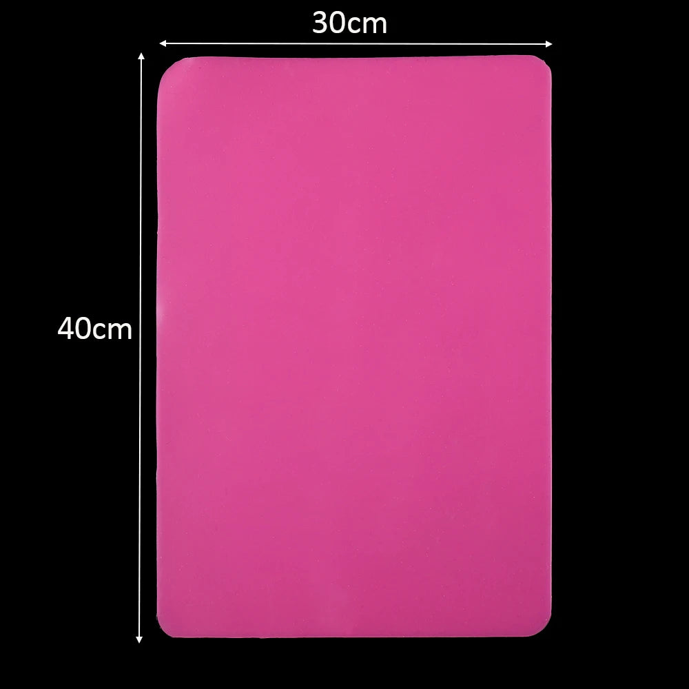 plaque silicone transparente moderne adhésive bleu rose outil fabrication époxy pinceau flacon peinture papier