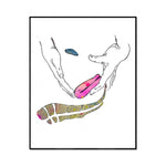 Une image abstraite montrant des formes et des lignes colorées rappelant des personnages en mouvement.