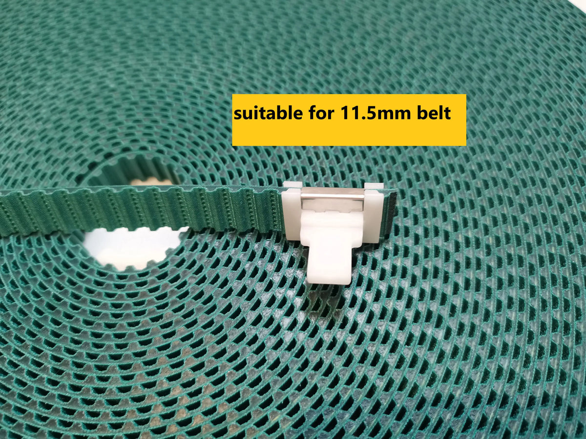 ceinture polonaise chanvre vert maille fine clips blancs moderne 10.5mm 11.5mm