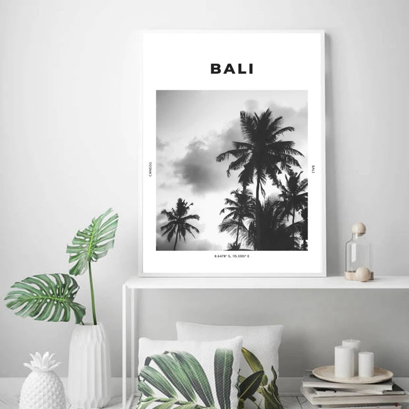 Décoration murale toile Bali sans cadre