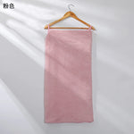 serviette bain microfibre absorbante marron clair moderne 75x150cm douce lavable machine simple opacité