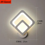 lampe murale moderne blanc circulaire minimaliste industrielle fixée mur LED