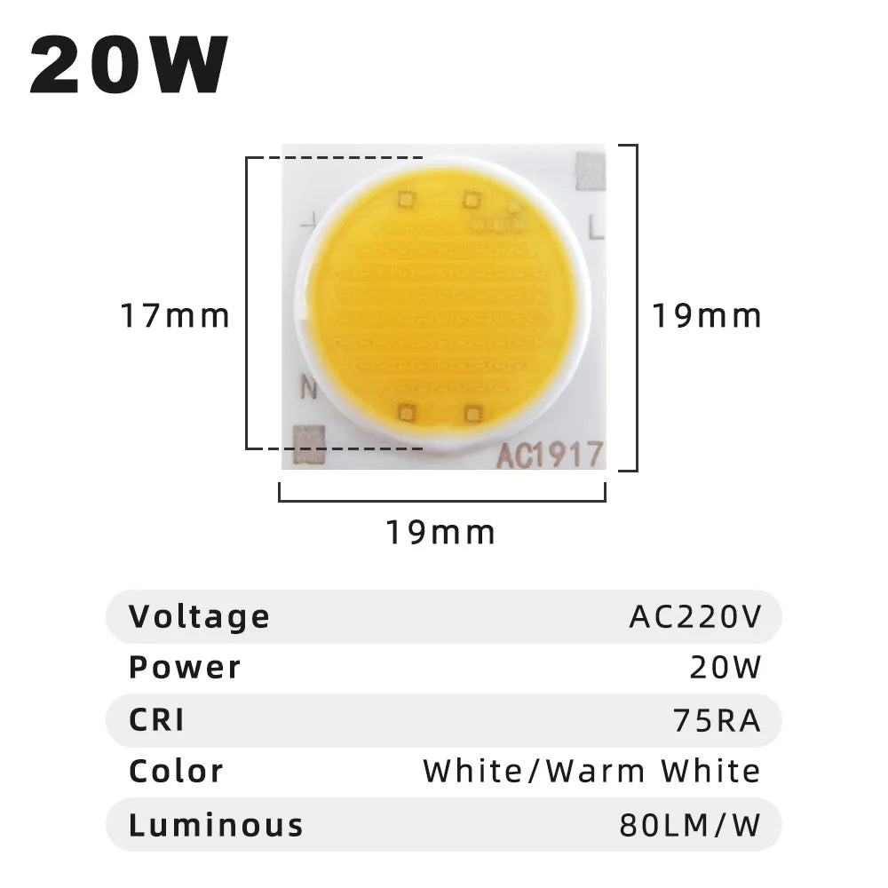 lot 10 puces led cob carrées projecteur downlight surface blanc chaud moderne intérieur