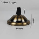 support lampe moderne vis fixations 18mm 25mm 66mm noir blanc doré cuivre