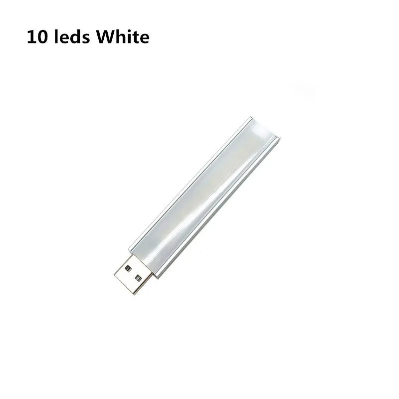 lampe led rechargeable 10 leds blanc moderne flexo usb portable camping