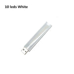 lampe led rechargeable 10 leds blanc moderne flexo usb portable camping