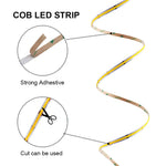 Comparaison des largeurs 5mm, 8mm et 10mm de la bande LED