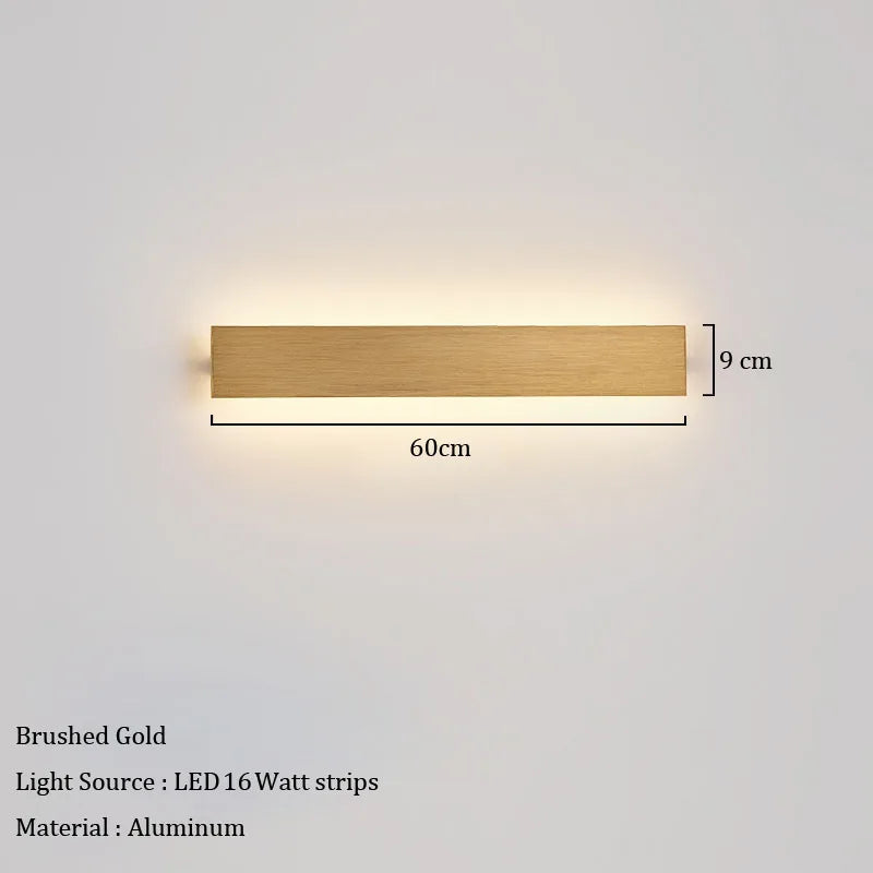 lampe murale moderne led marron clair noir blanc vis fixe minimalisteflux lumineux variable