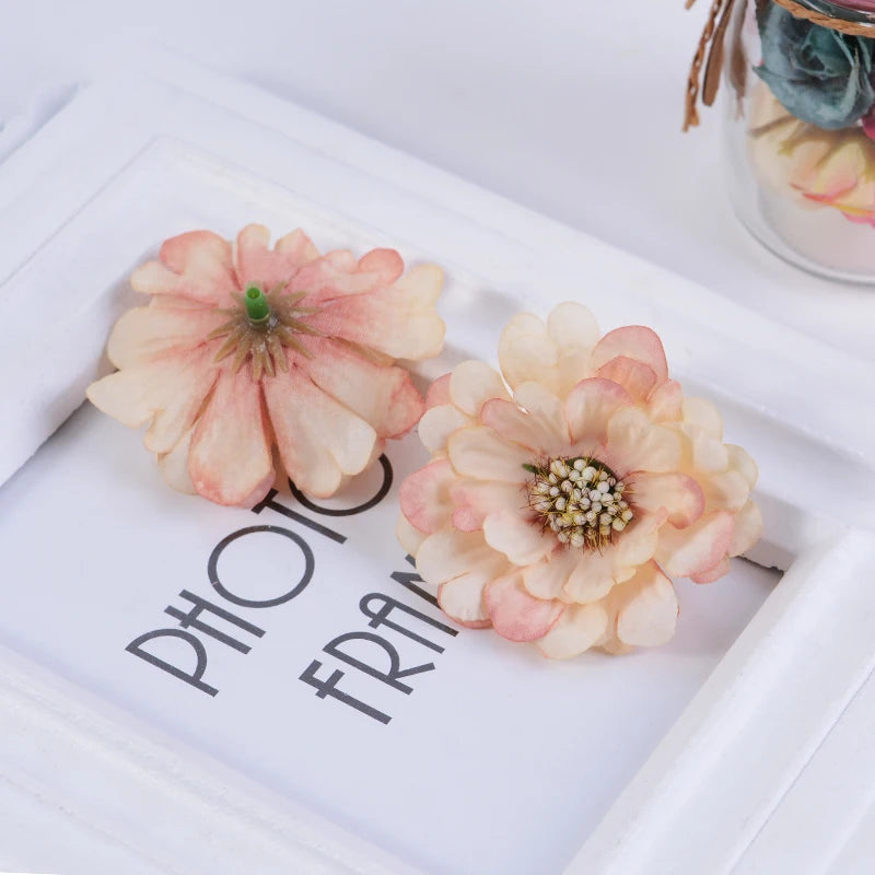 décoration intérieure fleurs artificielles lotus vintage rose vert clair mariage scrapbooking decor