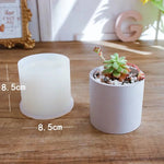 moule silicone pot plante carré rond reutilisable moderne gris mat opacité