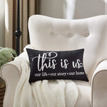 coussin carré imprimé lettres décoration intérieure maison salon chambre 45x45cm this is us