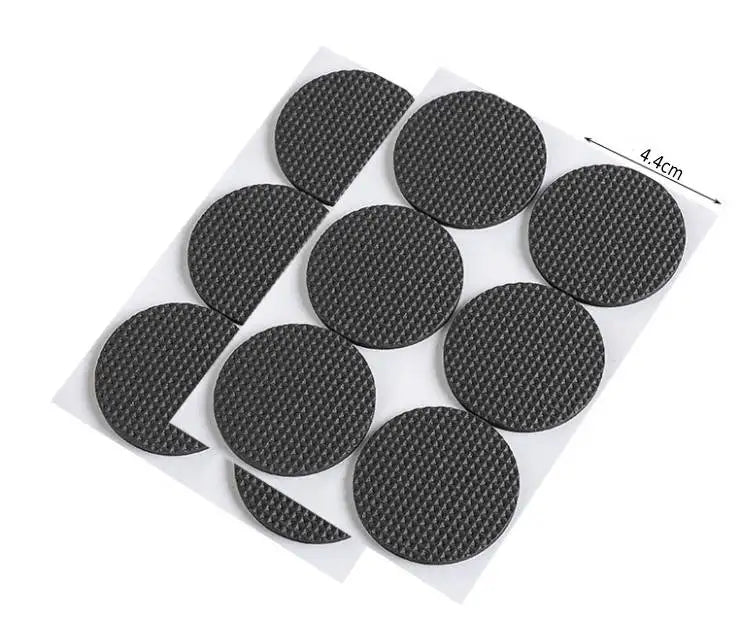 protecteurs meubles adhésifs mousse eva noir tissu petits points pratique utilitaire 12pcs rond 30pcs